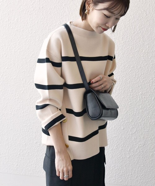 「SHIPS any」 長袖ニット ONE SIZE ブルー レディース