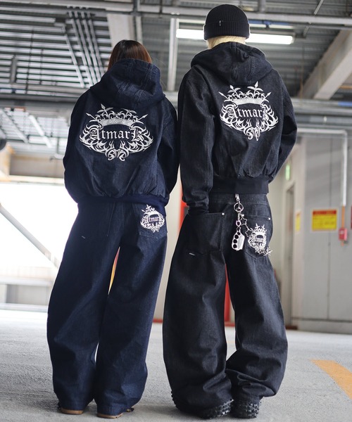 ATMARK デニムジャケット gジャン 「2サイズ展開 / UNISEX トライバル