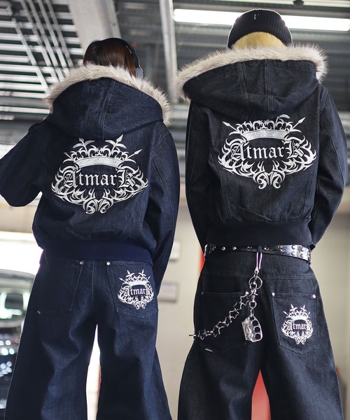 ATMARK デニムジャケット gジャン レディース メンズ : ZOZOTOWN Yahoo