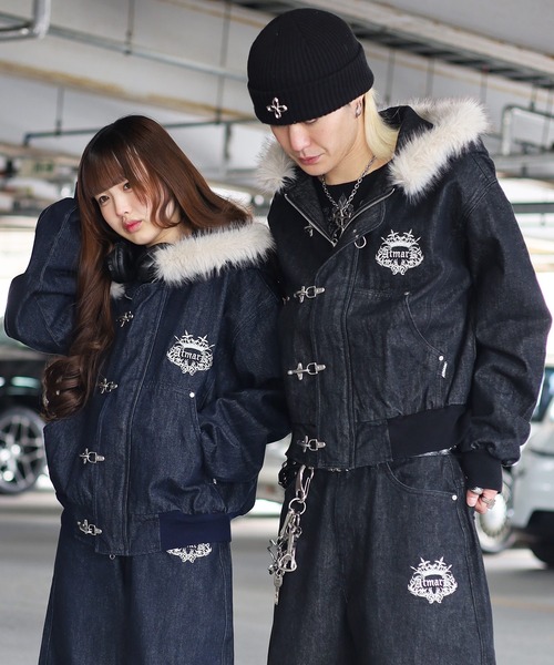 ATMARK デニムジャケット gジャン レディース メンズ : ZOZOTOWN Yahoo