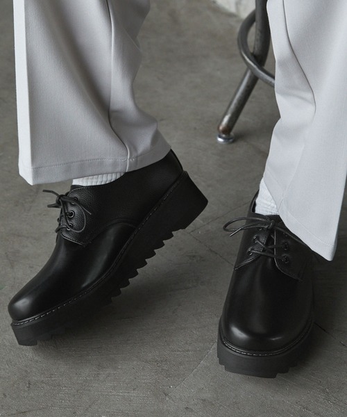 「SERACE」 シューズ S ブラック メンズ_画像4