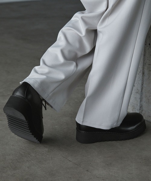 「SERACE」 シューズ S ブラック メンズ_画像9