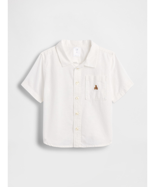 GAP（ギャップ） ブラウス シャツ コットンリネンシャツ (幼児・ベビー 
