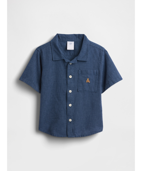 GAP（ギャップ） ブラウス シャツ コットンリネンシャツ (幼児・ベビー 