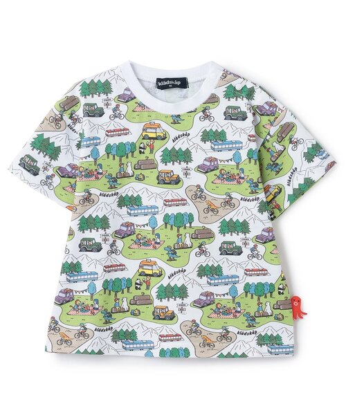 kladskap（クレードスコープ） tシャツ 速乾 ピクニック総柄半袖T