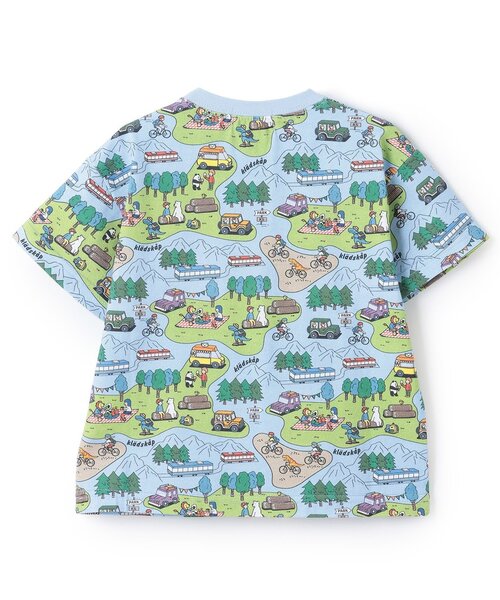 kladskap（クレードスコープ） tシャツ 速乾 ピクニック総柄半袖T