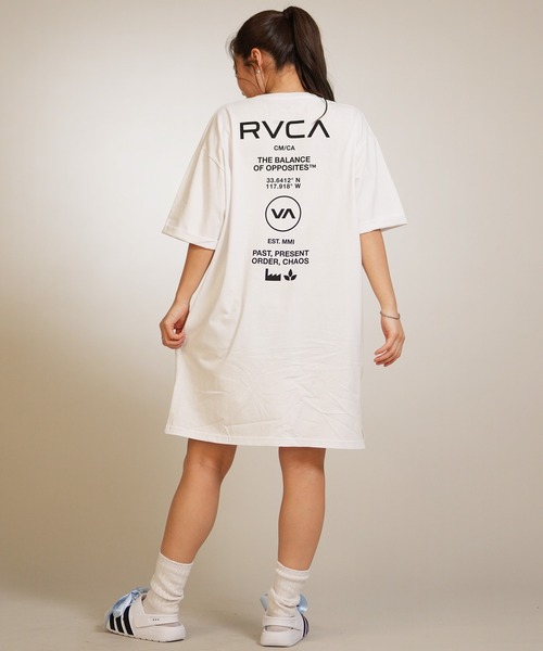 RVCA（ルーカ） ワンピース 半袖 半袖 ワンピース バックプリント