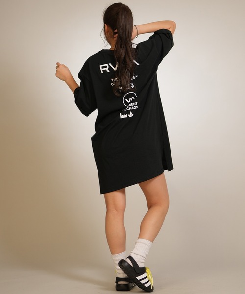 RVCA（ルーカ） ワンピース 半袖 半袖 ワンピース バックプリント