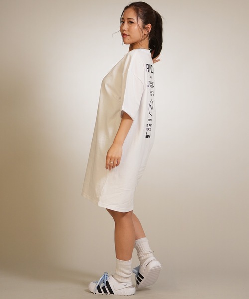 RVCA（ルーカ） ワンピース 半袖 半袖 ワンピース バックプリント