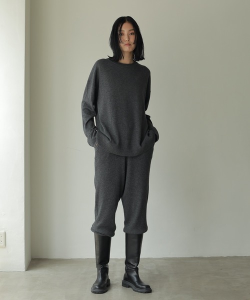 「ETRE TOKYO」 長袖ニット FREE グレー レディース_画像3
