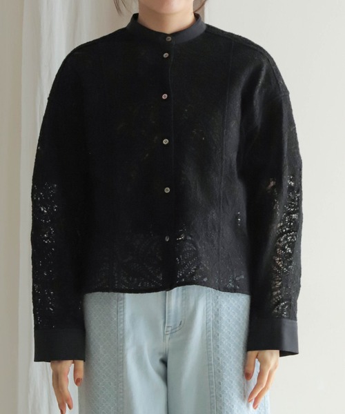 「NOMBRE IMPAIR」 長袖ブラウス FREE キナリ レディース_画像9