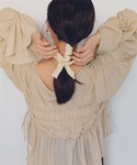 「titivate」 7分袖ブラウス L ベー...の詳細画像3