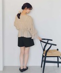 「titivate」 7分袖ブラウス L ベー...の詳細画像4