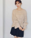 「titivate」 7分袖ブラウス L ベー...の詳細画像5