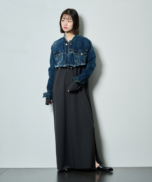 CITYSHOP（シティショップ） ワンピース 「追加2」V NECK LEAN DRESS