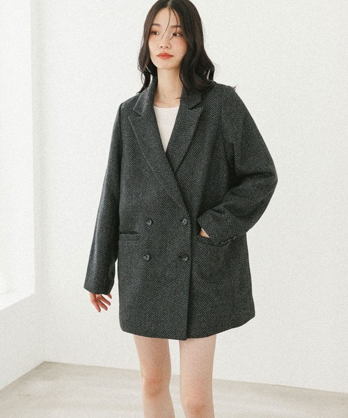 「Heather」 テーラードジャケット FREE ブラウン レディース_画像4