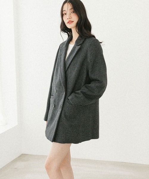 「Heather」 テーラードジャケット FREE ブラウン レディース_画像5