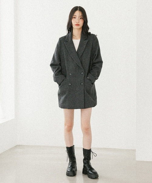 「Heather」 テーラードジャケット FREE ブラウン レディース_画像6