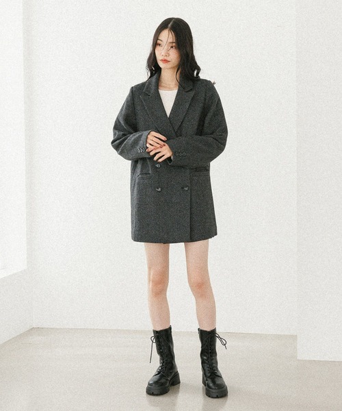 「Heather」 テーラードジャケット FREE ブラウン レディース_画像7