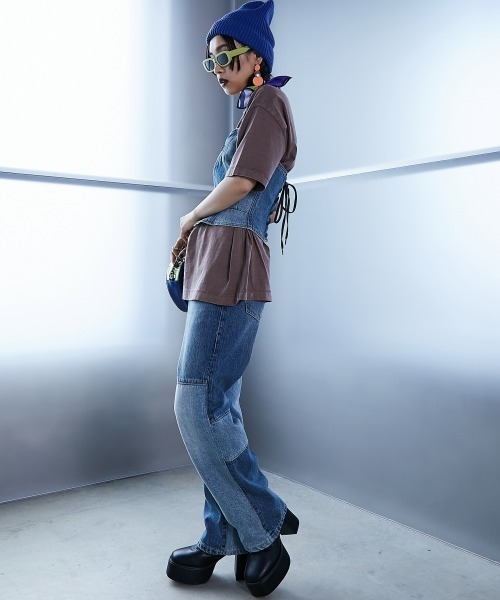「GEVS.」 ノースリーブブラウス L グレー レディース_画像4