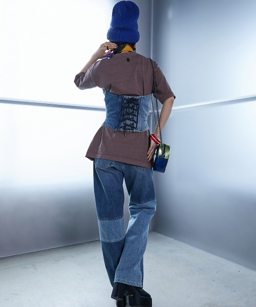 「GEVS.」 ノースリーブブラウス L グレー レディース_画像5