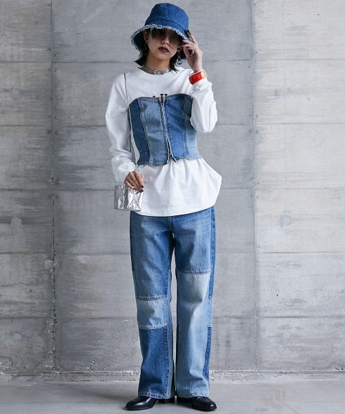 「GEVS.」 ノースリーブブラウス L グレー レディース_画像7