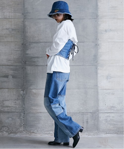 「GEVS.」 ノースリーブブラウス L グレー レディース_画像8