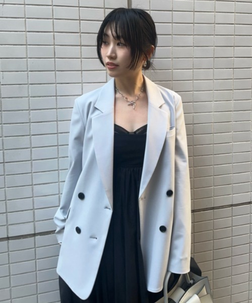 「FRAY I.D」 テーラードジャケット 1 グレー レディースの画像