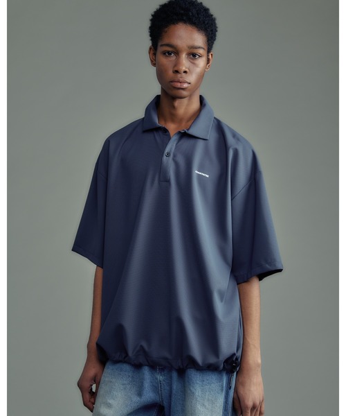 ADAM PATEK（アダムパテック） ポロシャツ 半袖 ripple looose polo