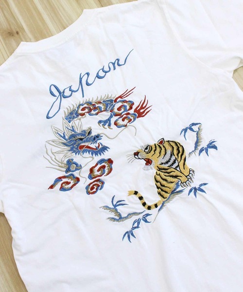 AVIREX（アヴィレックス） tシャツ SOUVENIR T-SHIRT 'TIGER ＆ DRAGON
