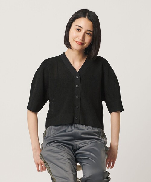BEAUTY＆YOUTH UNITED ARROWS カーディガン 夏 Vネック 畦ニット