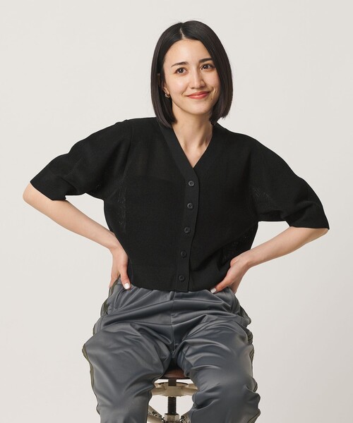 BEAUTY＆YOUTH UNITED ARROWS カーディガン 夏 Vネック 畦ニット