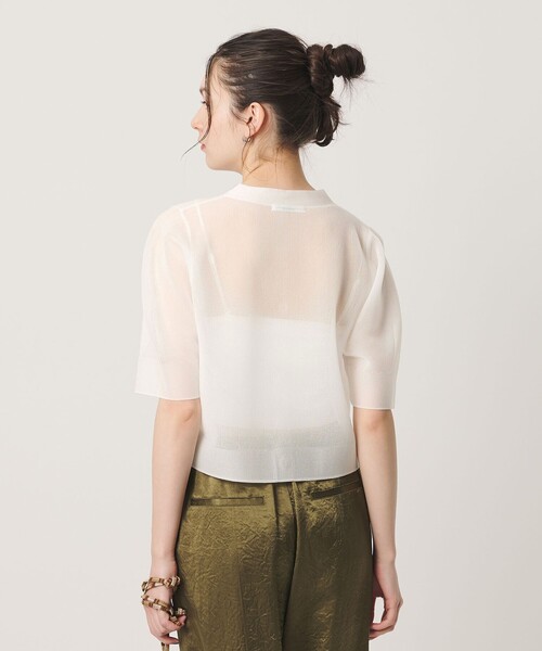 BEAUTY＆YOUTH UNITED ARROWS カーディガン 夏 Vネック 畦ニット