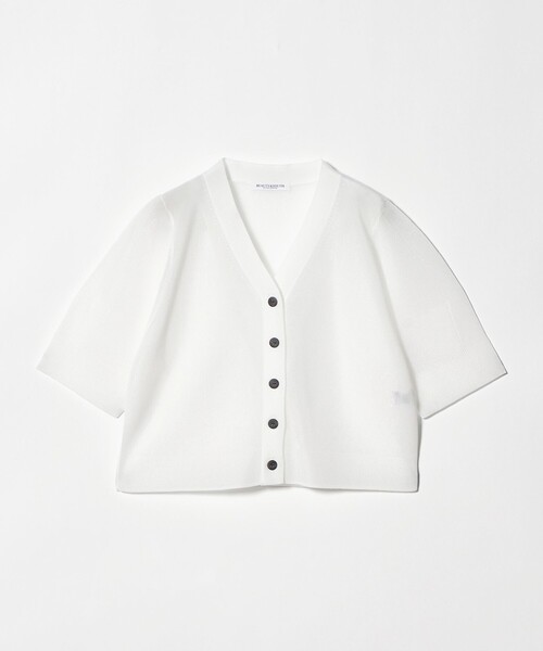 BEAUTY&YOUTH ニットVネック カーディガン BEAUTY＆YOUTH UNITED ARROWS カーディガン 夏 Vネック 畦ニット