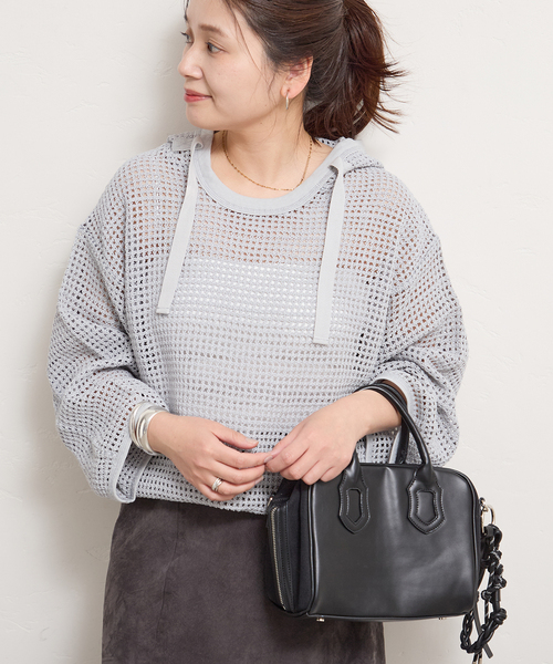 ニット セーター 別注「ARMY TWILL/アーミーツイル」Cotton Mesh Hoodie レディースの画像