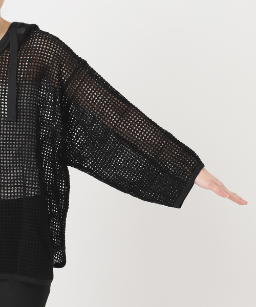 ニット セーター 別注「ARMY TWILL/アーミーツイル」Cotton Mesh Hoodie レディースの画像