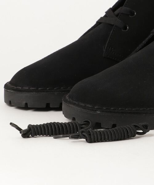 「Clarks」 ハイカットスニーカー 8 ブラック メンズの画像