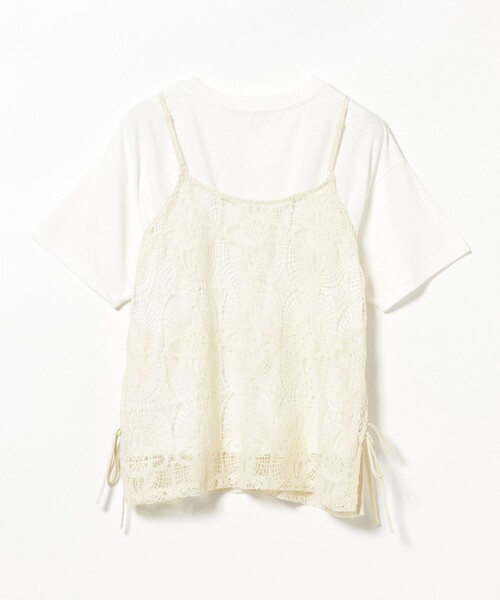 BEAMS HEART（ビームス ハート） tシャツ 半袖 レースキャミソール