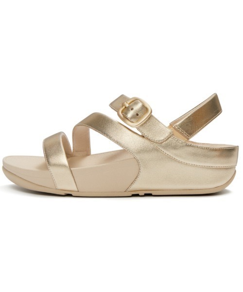 フィットフロップ　サンダル　クロスベルト　アンクルストラップ　ゴールド　厚底 FitFlop（フィットフロップ） サンダル SKINNY II バックストラップ