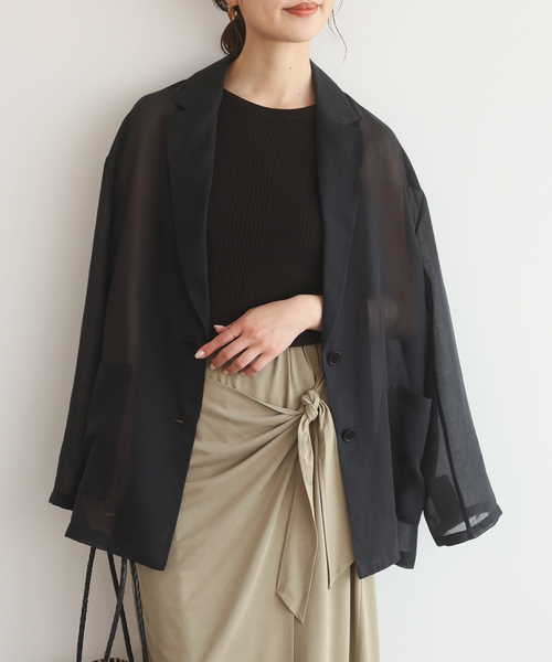 SLOBE IENA（スローブイエナ） コート アウター シアージョーゼット