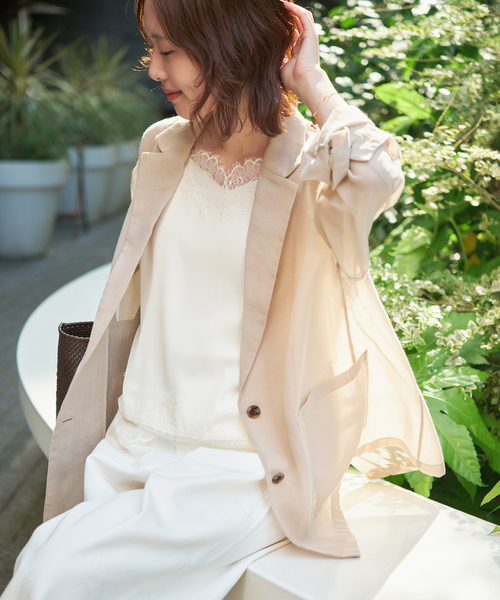 SLOBE IENA（スローブイエナ） コート アウター シアージョーゼット