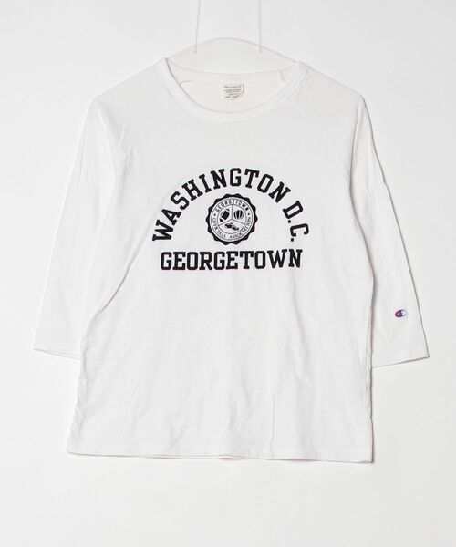 Champion（チャンピオン） 7分袖カットソー SMALL ホワイト レディース