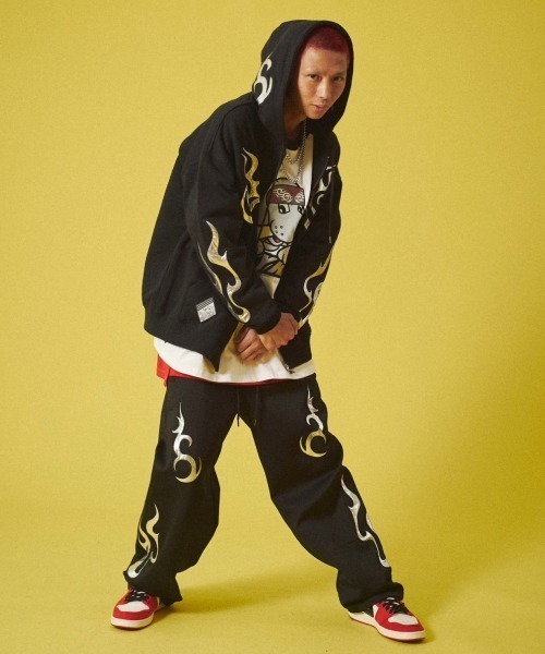 GALFY（ガルフィー） ジップアップパーカー X-LARGE ブラック メンズ
