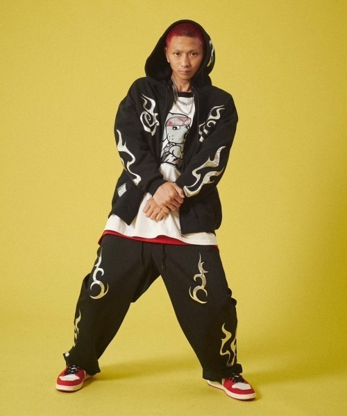 GALFY（ガルフィー） ジップアップパーカー X-LARGE ブラック メンズ