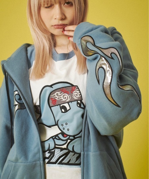GALFY（ガルフィー） ジップアップパーカー X-LARGE ブラック メンズ