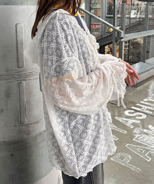 「CIAOPANIC」 カーディガン ONE SIZE ブラック レディース_画像4