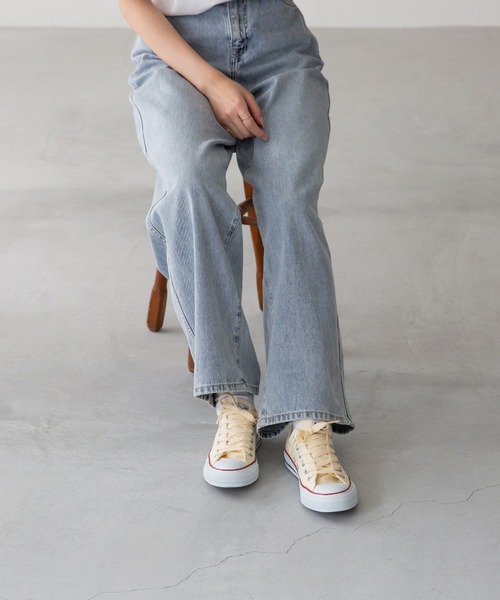 「CONVERSE」 ローカットスニーカー 22.0cm チャコール レディース_画像9