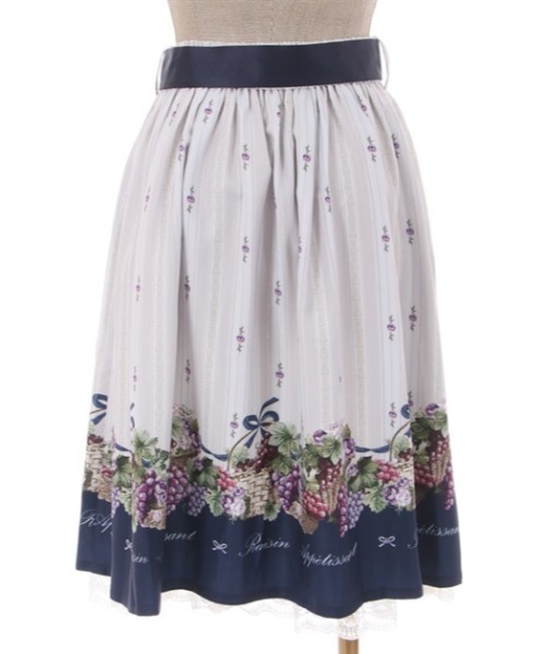「axes femme POETIQUE」 フレアスカート MEDIUM ネイビー レディース_画像7