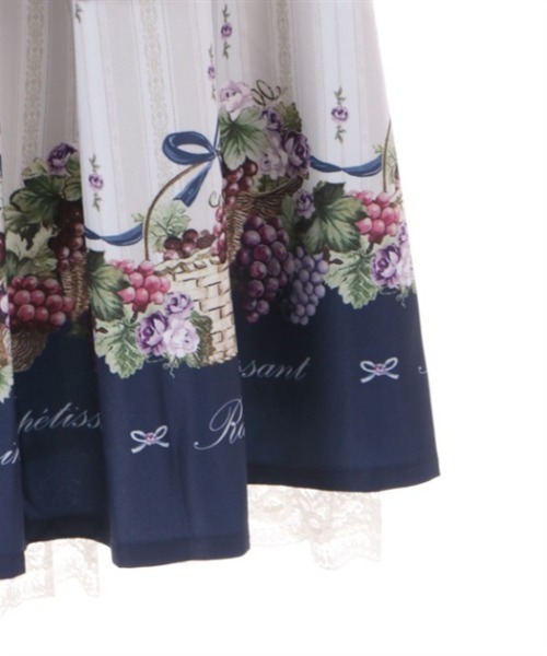 「axes femme POETIQUE」 フレアスカート MEDIUM ネイビー レディース_画像9