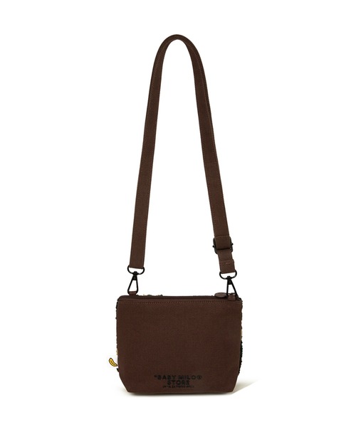BABY MILO STORE ショルダーバッグ EMBROIDERY MINI CROSS BAG メンズ